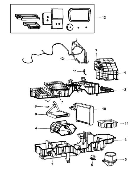 ram 2500 heater box assembly